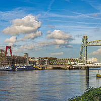 Buy canvas prints of the old railraod bridge in Rotterdam by Chris Willemsen