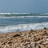 Buy canvas prints of ocean waves and rocks on the beach by Chris Willemsen