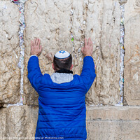Buy canvas prints of jewish pray at the wall in jerusalem by Chris Willemsen