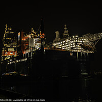 Buy canvas prints of big crane vessel in rotterdam harbour by Chris Willemsen