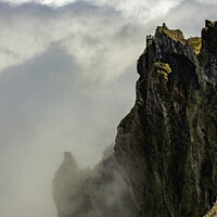 Buy canvas prints of people on viewpoint at the pico arieiro on madeira island by Chris Willemsen
