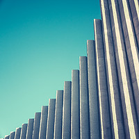 Buy canvas prints of Abstract White Concrete Architecture by Mr Doomits