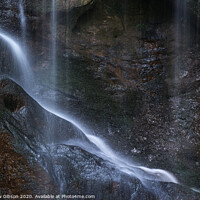 Buy canvas prints of Beautiful peaceful long exposure waterfall detail intimate landscape image  by Matthew Gibson