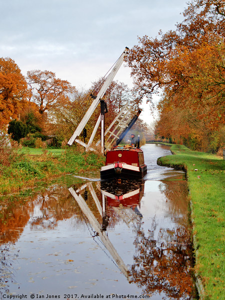 Llangollen Canal Wrenbury in Autumn Picture Board by Ian Philip Jones