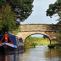 Buy canvas prints of Macclesfield Canal Bridge 80 by Ian Philip Jones