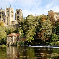 Buy canvas prints of Durham Cathedral & Old Fulling Mill by Stephen Smith