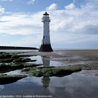 Buy canvas prints of New Brighton Pearch  Rock Lighthouse Wirral ,Merse by Alexander Pemberton