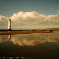 Buy canvas prints of New Brighton Lighthouse    River Mersey Estuary    by Alexander Pemberton