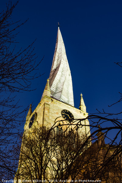 Ye Olde Crooked Spire Picture Board by Simon Wilkinson