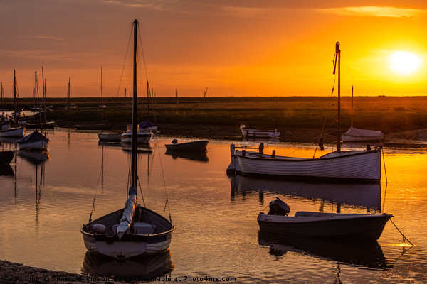 Norfolk Sunset Picture Board by Simon Wilkinson
