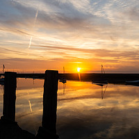 Buy canvas prints of Quay at Sunset by Simon Wilkinson