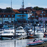 Buy canvas prints of Boats in the Harbour by Simon Wilkinson