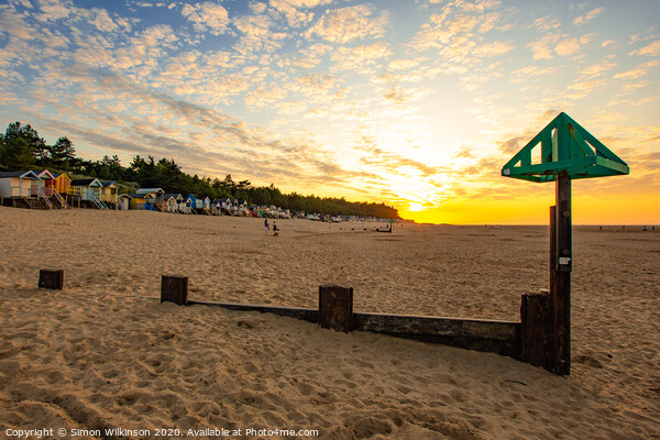 Wells Beach Picture Board by Simon Wilkinson