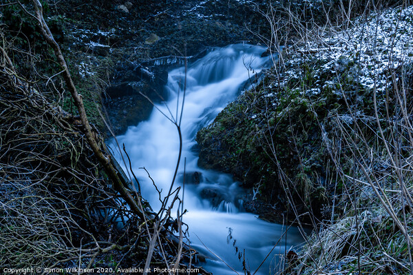 Winter Waterfall Picture Board by Simon Wilkinson