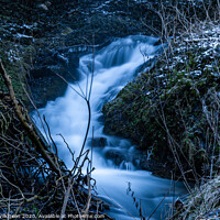 Buy canvas prints of Winter Waterfall by Simon Wilkinson