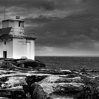 Buy canvas prints of County Clare Lighthouse by TIM HUGHES