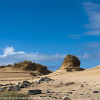 Buy canvas prints of Landscape, Sand dunes, Wind sculped, Traigh Mhor b by Hugh McKean