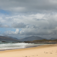 Buy canvas prints of Landscape, Traigh Mhor beach, South Harris, Wester by Hugh McKean