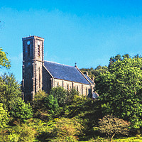Buy canvas prints of St. Marys Church, Arisaig, Scotland by Hugh McKean
