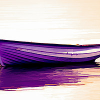 Buy canvas prints of Boat, Wooden, Rowing boat, Anchored by Hugh McKean