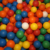 Buy canvas prints of Coloured Balls for background by David (Dai) Meacham