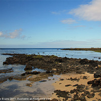 Buy canvas prints of The Rock Beach, Orzola, Lanzarote by Catherine Fowler