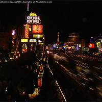 Buy canvas prints of Las Vegas Strip by Catherine Fowler