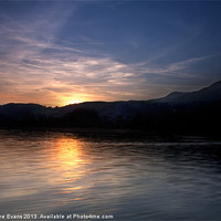 Buy canvas prints of Sunset on Coniston Water by Catherine Fowler