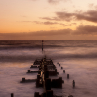 Buy canvas prints of  Sunrise at Overstrand by Catherine Fowler