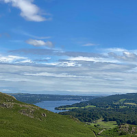 Buy canvas prints of Windermere from Loughrigg by Catherine Fowler
