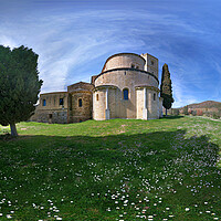 Buy canvas prints of Abbey of Sant' Antimo in Montalcino, Italy  by MIKE POBEGA