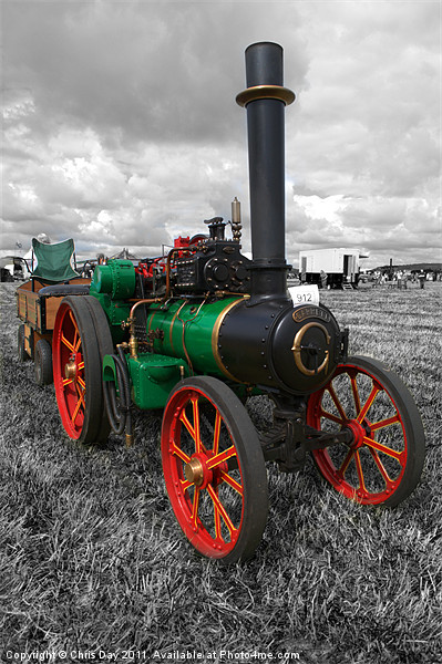 Steam Tractor. Picture Board by Chris Day