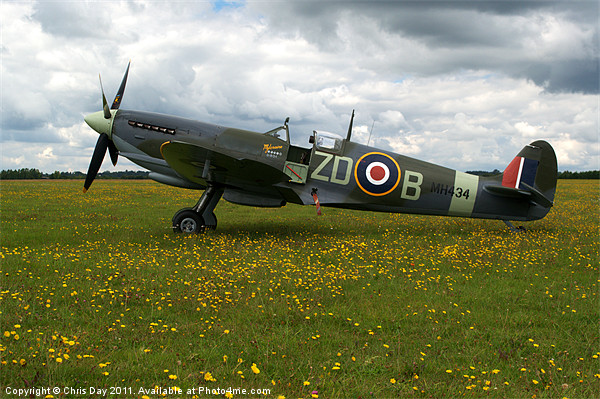 Spitfire Mk IXB Picture Board by Chris Day
