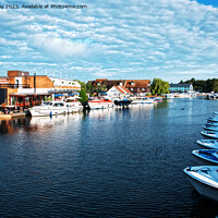 Buy canvas prints of River Bure at Wroxham Bridge by Chris Day