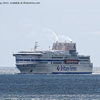 Buy canvas prints of Brittany Ferries Pont Avon arrives in Plymouth  by Chris Day