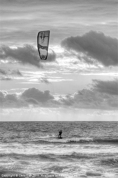 Kite Surfer Picture Board by Chris Day
