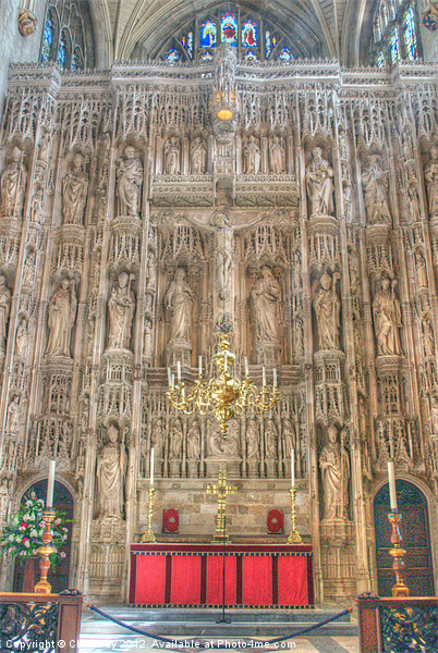 Winchester Cathedral High Altar Picture Board by Chris Day