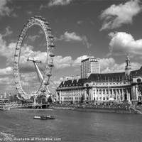 Buy canvas prints of The London Eye by Chris Day