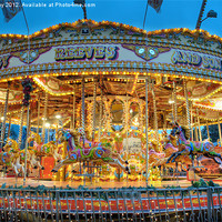 Buy canvas prints of Carousel in Bournemouth by Chris Day