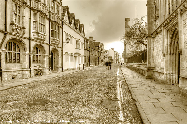 Merton Street Oxford Picture Board by Chris Day