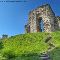 Buy canvas prints of Christchurch Castle by Chris Day