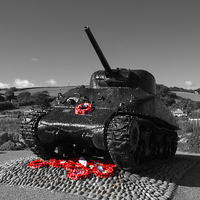 Buy canvas prints of Tank Memorial by Chris Day