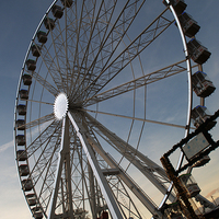 Buy canvas prints of Ferris Wheel at Winter Wonderland by Chris Day