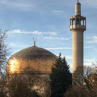 Buy canvas prints of London Central Mosque by Chris Day