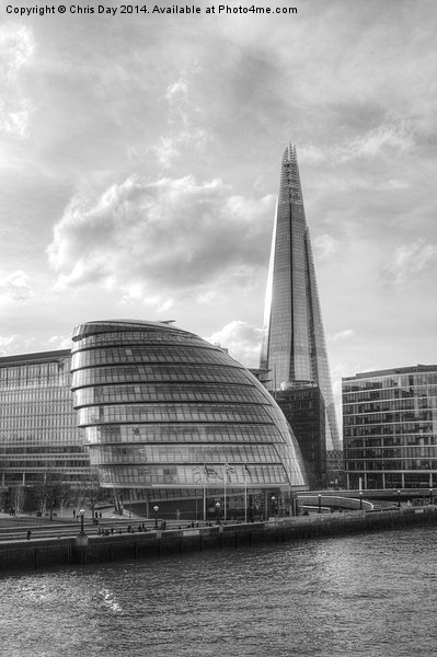The Shard and City Hall Picture Board by Chris Day