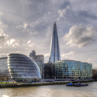 Buy canvas prints of The Shard and London Skyline by Chris Day