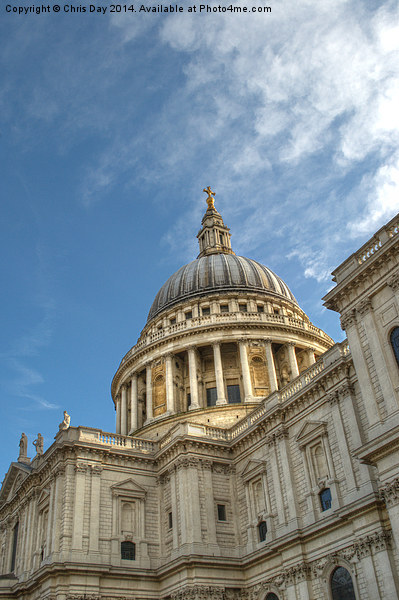 St Pauls Cathedral Picture Board by Chris Day
