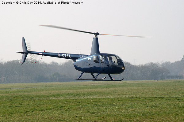 R44 Raven Helicopter Picture Board by Chris Day