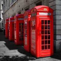 Buy canvas prints of Telephone Boxes by Chris Day