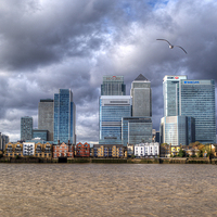 Buy canvas prints of Canary Wharf by Chris Day
